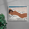 Figure In Repose no 5 contemporary wall art print by Colby Edwards - sold by DROOL