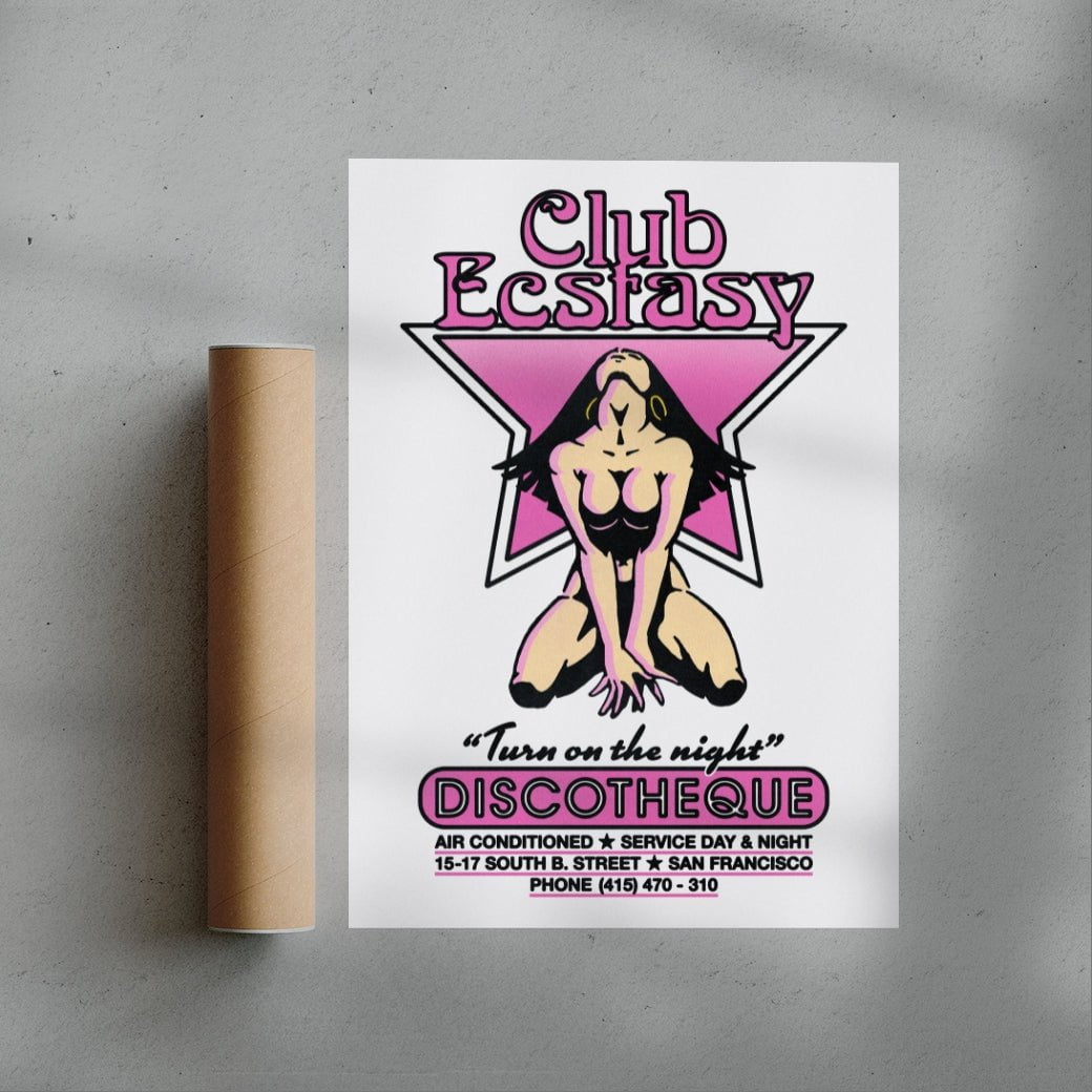 Club Ecstasy contemporary wall art print by Othman Zougam - sold by DROOL