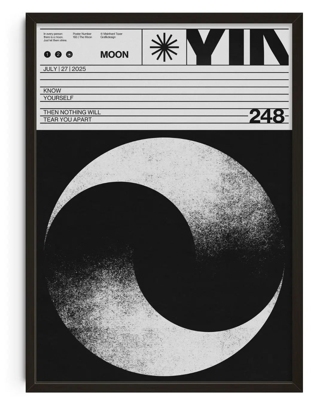 YIN contemporary art print by Meindl Taxer - sold by DROOL