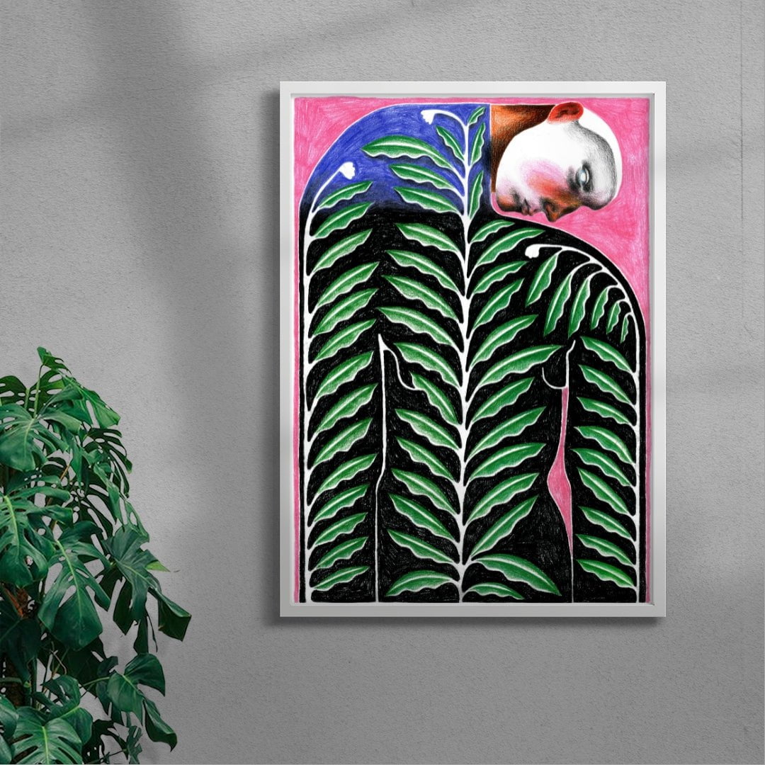 Love Grows contemporary wall art print by Carla Petelski - sold by DROOL