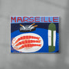 Marseille contemporary wall art print by Natalie Savage - sold by DROOL