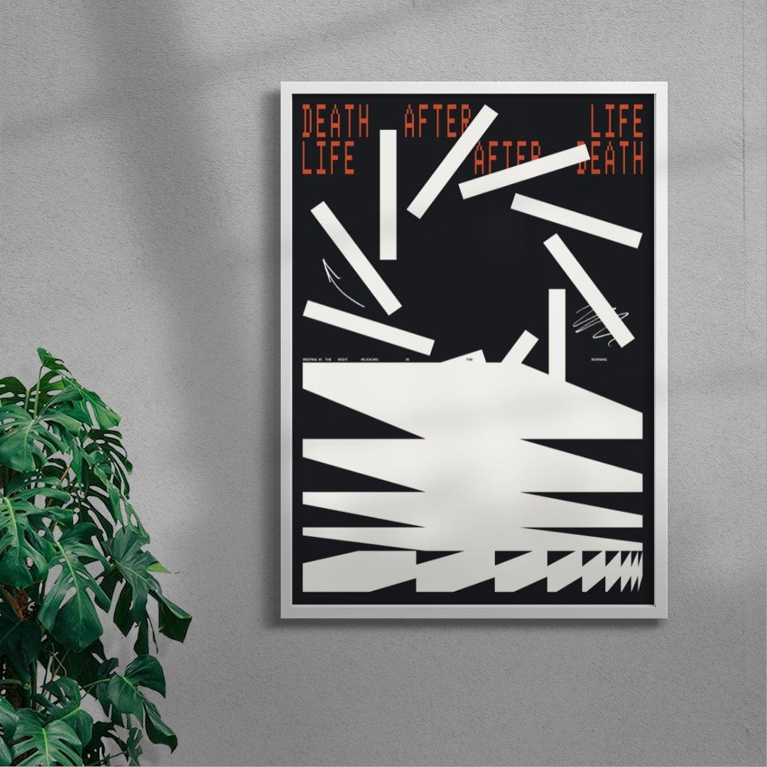 LIFE AFTER DEATH contemporary wall art print by Xtian Miller - sold by DROOL