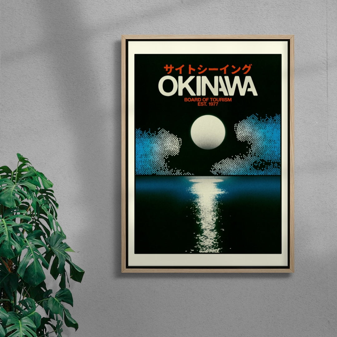 Okinawa 4 contemporary wall art print by Othman Zougam - sold by DROOL