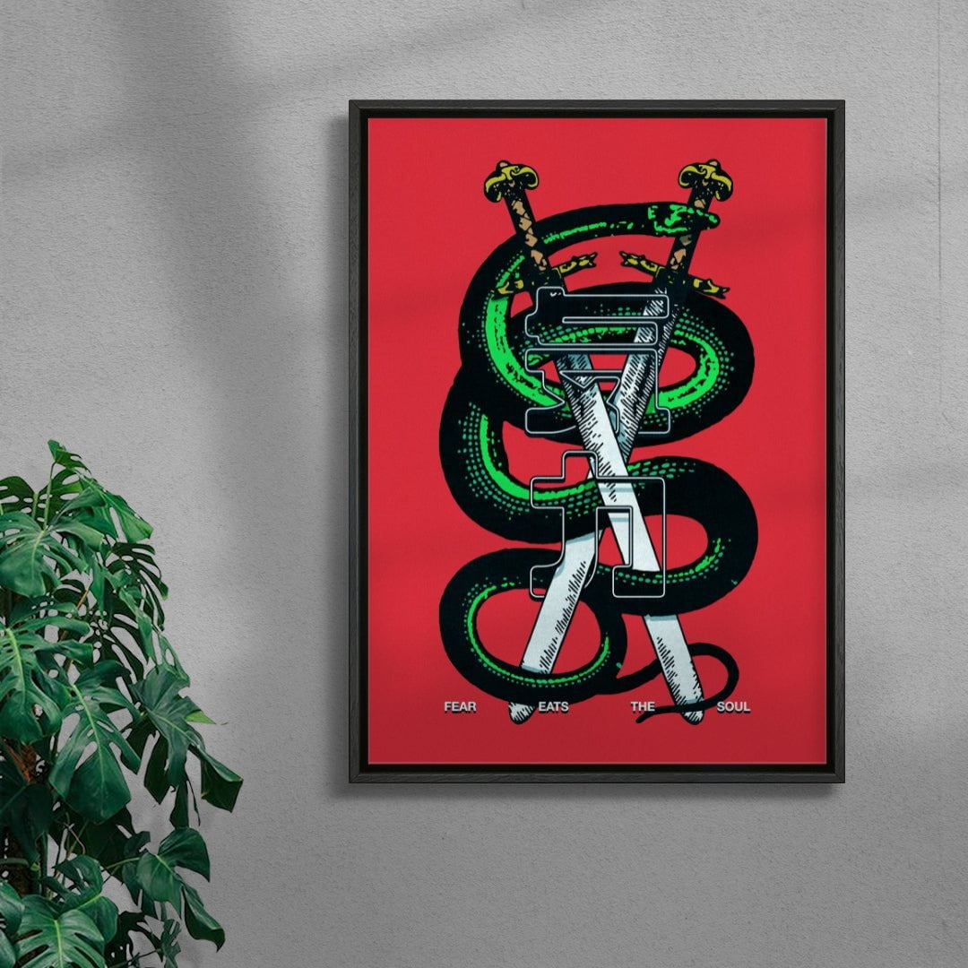Fear Eats the Soul contemporary wall art print by Othman Zougam - sold by DROOL