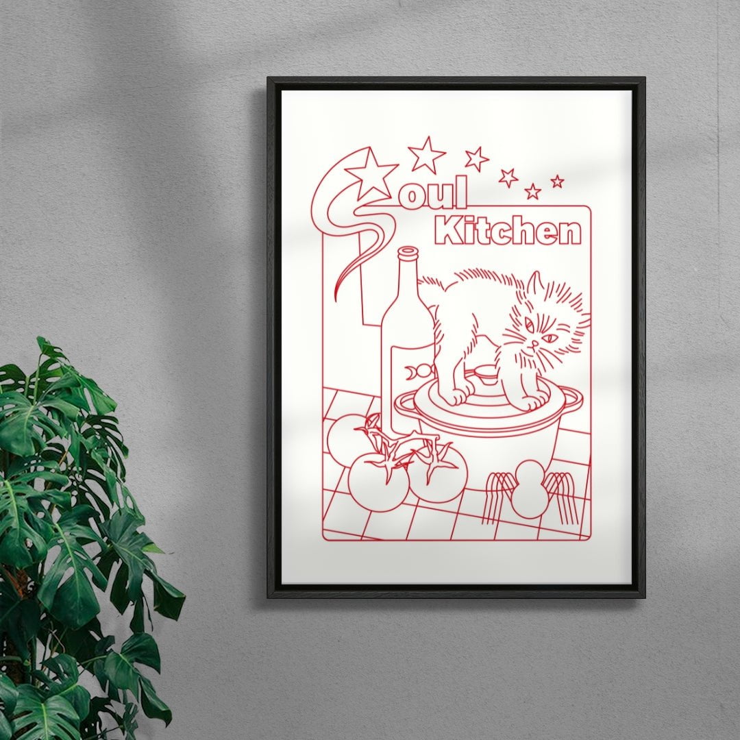 SOUL KITCHEN contemporary wall art print by Juan Sebastián Rosillo - sold by DROOL