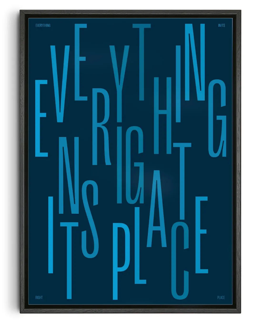 Everything in its right place contemporary canvas print by Linus Lohoff - sold by DROOL