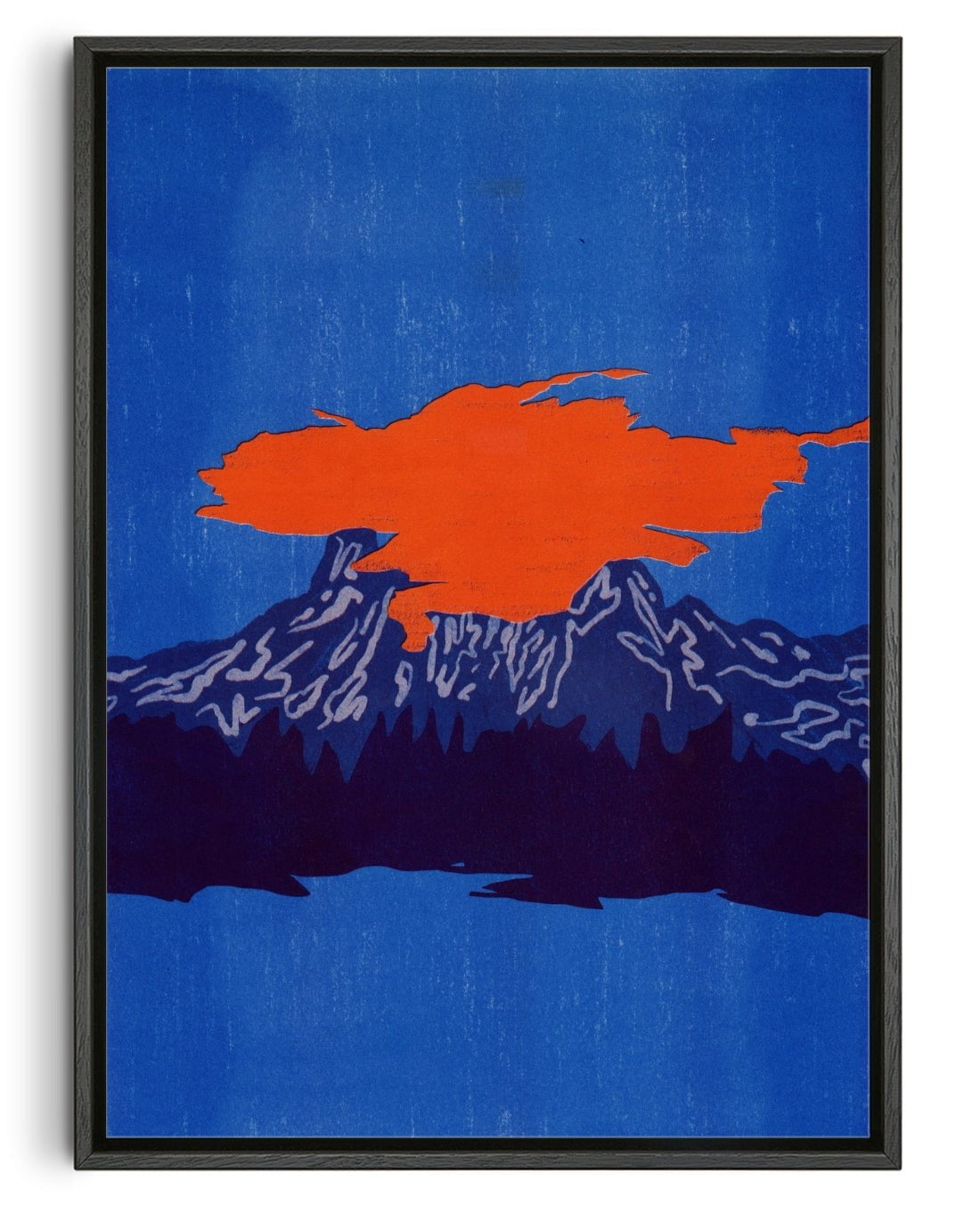 Volcano contemporary wall art print by Lily Kong - sold by DROOL