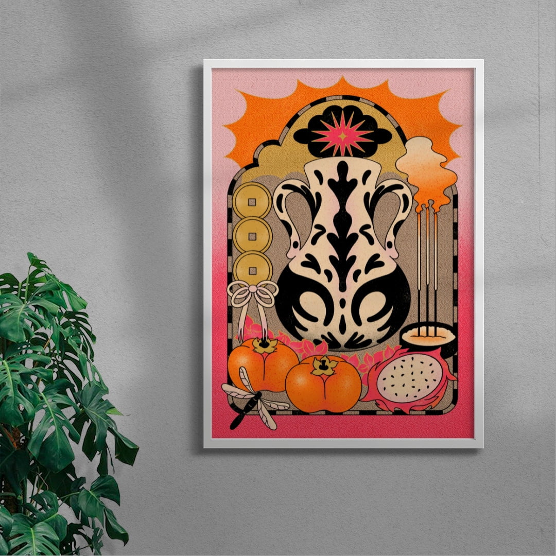 Rituals contemporary wall art print by Erica Lee - sold by DROOL