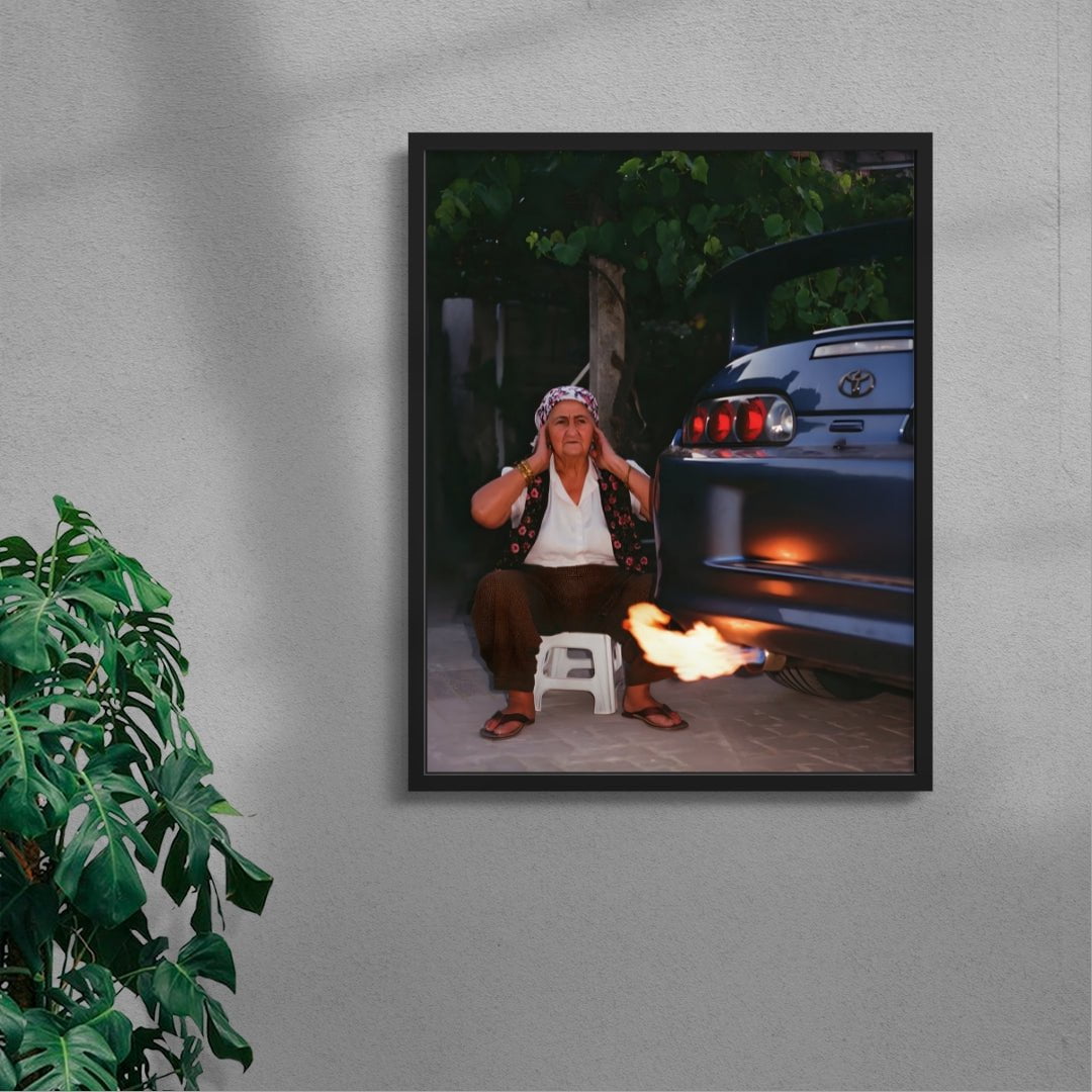 TOO LOUD contemporary wall art print by Ces XC - sold by DROOL