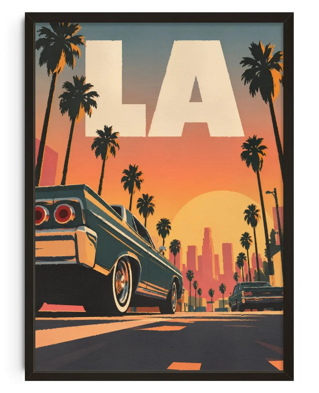 LA contemporary art print by Xela - sold by DROOL
