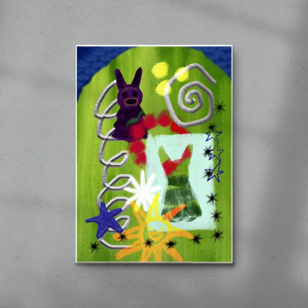 I've Got Something to Tell You contemporary canvas art print by mareykrap - sold by DROOL
