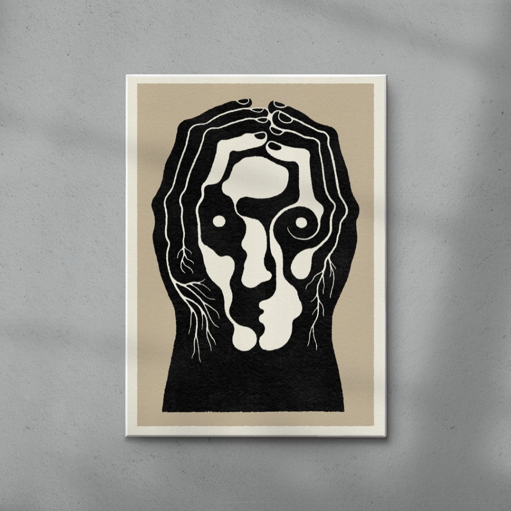 Pilgrim contemporary wall art print by Henrik Delehag - sold by DROOL