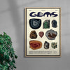 Gems contemporary wall art print by Coveposter - sold by DROOL