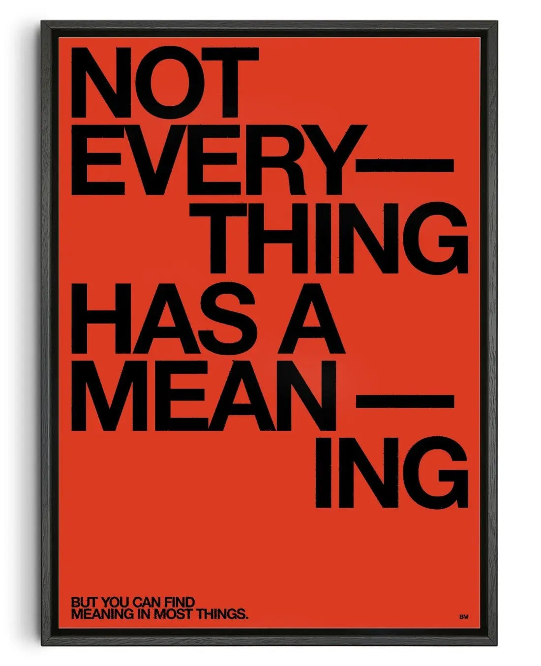 MEANING contemporary wall art print by Brad Mead - sold by DROOL