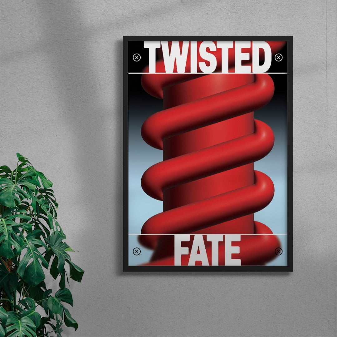 Twisted Fate contemporary wall art print by Sheyi Adebayo - sold by DROOL