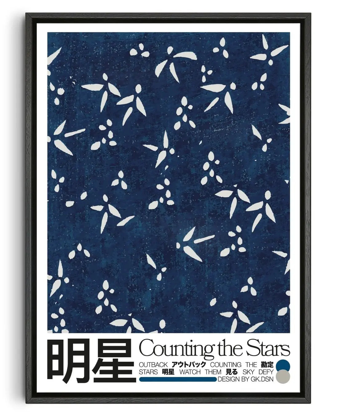Counting Stars contemporary wall art print by George Kempster - sold by DROOL