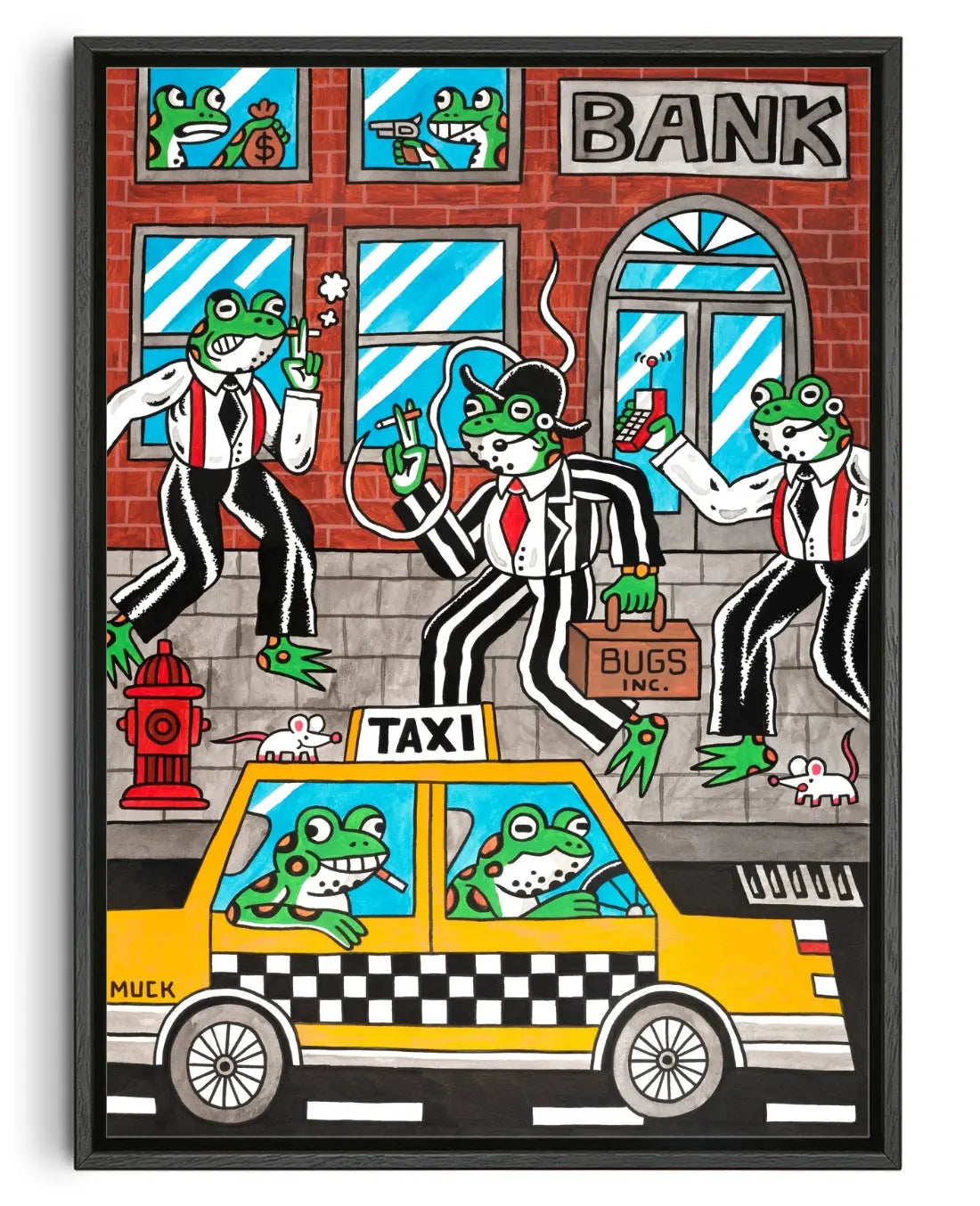 Bugs Inc. contemporary canvas print by Jamie Muck - sold by DROOL