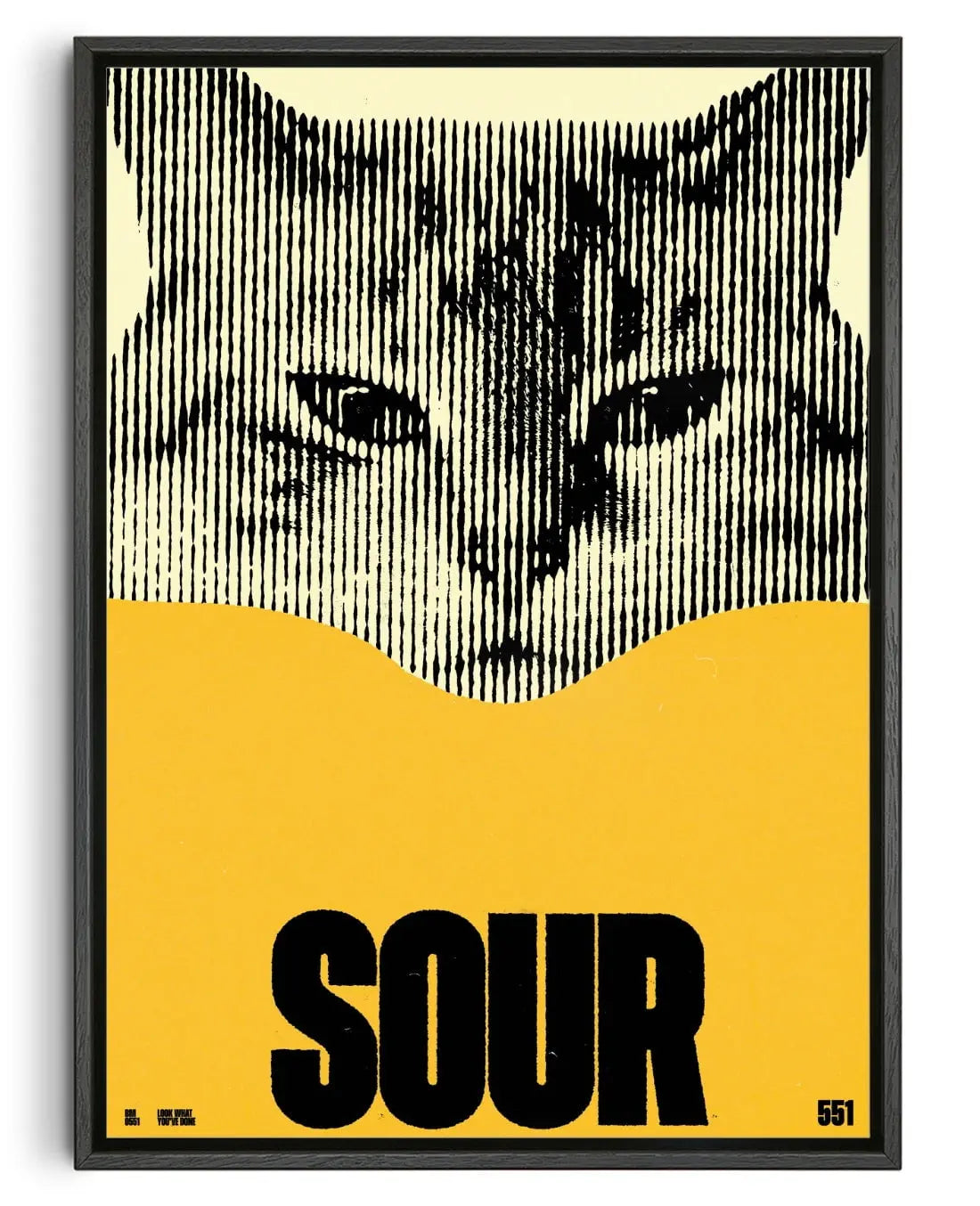 SOUR contemporary wall art print by Brad Mead - sold by DROOL