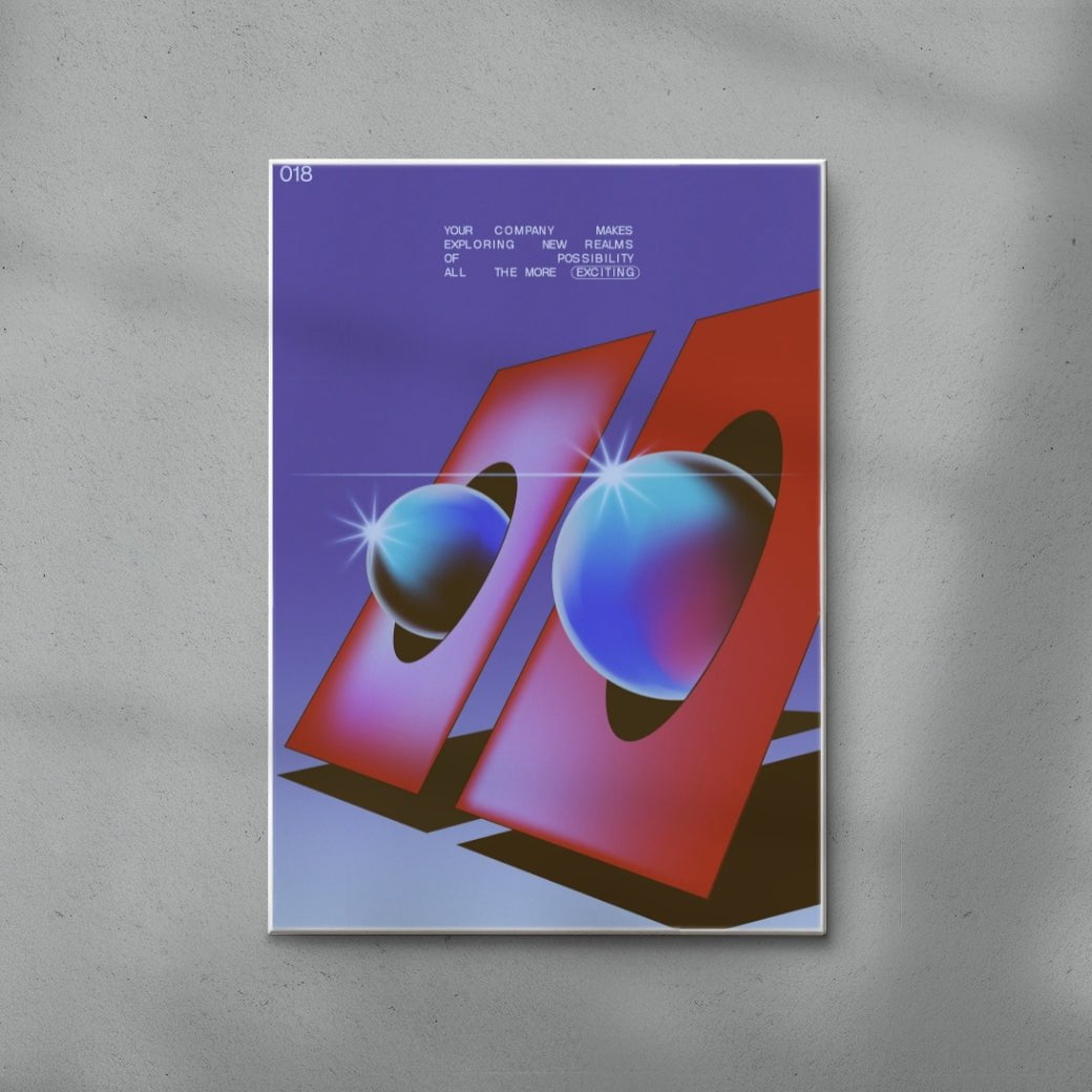 Your Company contemporary wall art print by Paulina Almira - sold by DROOL