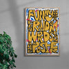 Funny how a few random words can make a poster contemporary wall art print by Jorge Santos - sold by DROOL