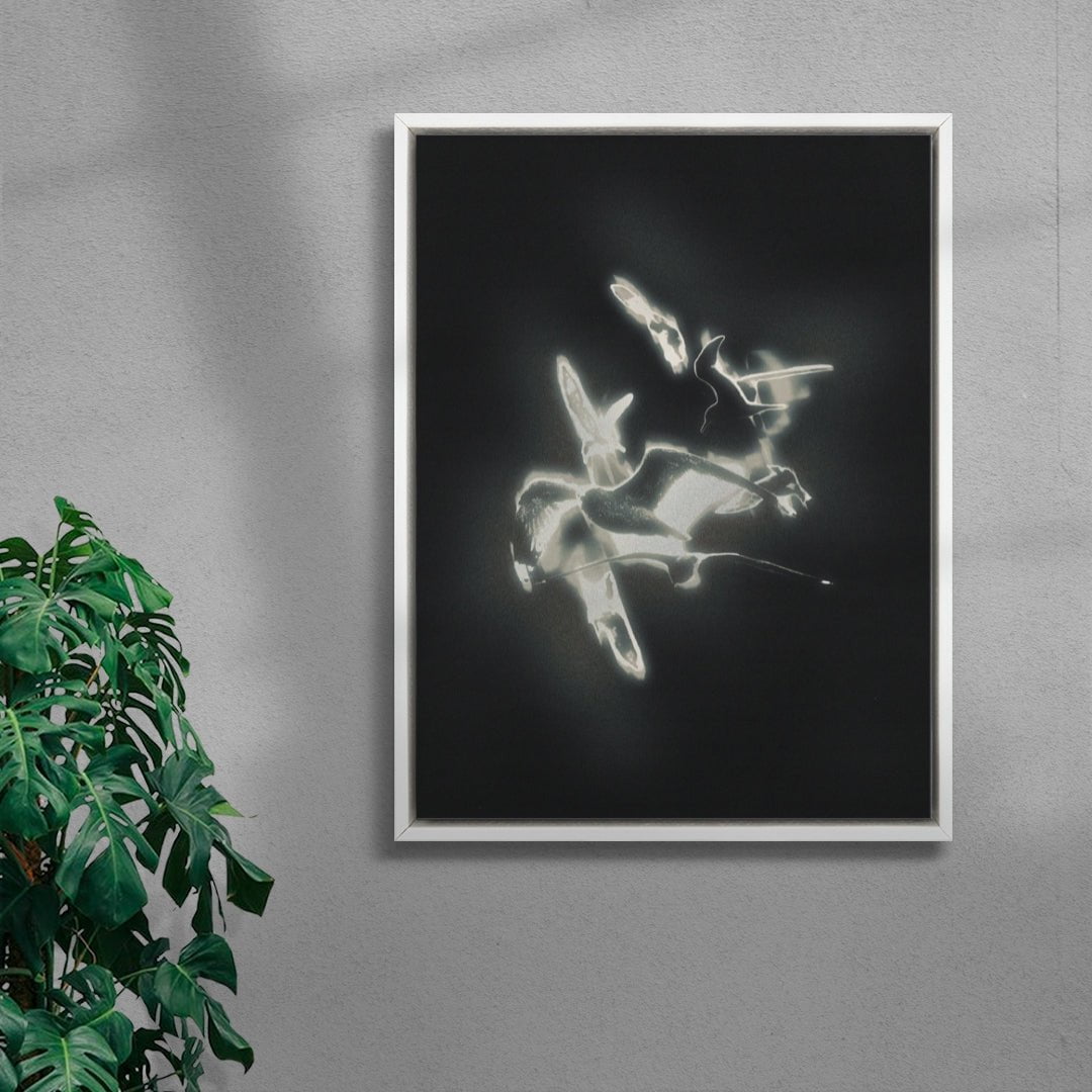 Spirals contemporary wall art print by Antoine Paikert - sold by DROOL
