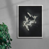 Spirals contemporary wall art print by Antoine Paikert - sold by DROOL