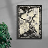 Oberon and Elgar contemporary wall art print by Naia Escribano - sold by DROOL