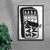 Sardina contemporary wall art print by Max Blackmore - sold by DROOL