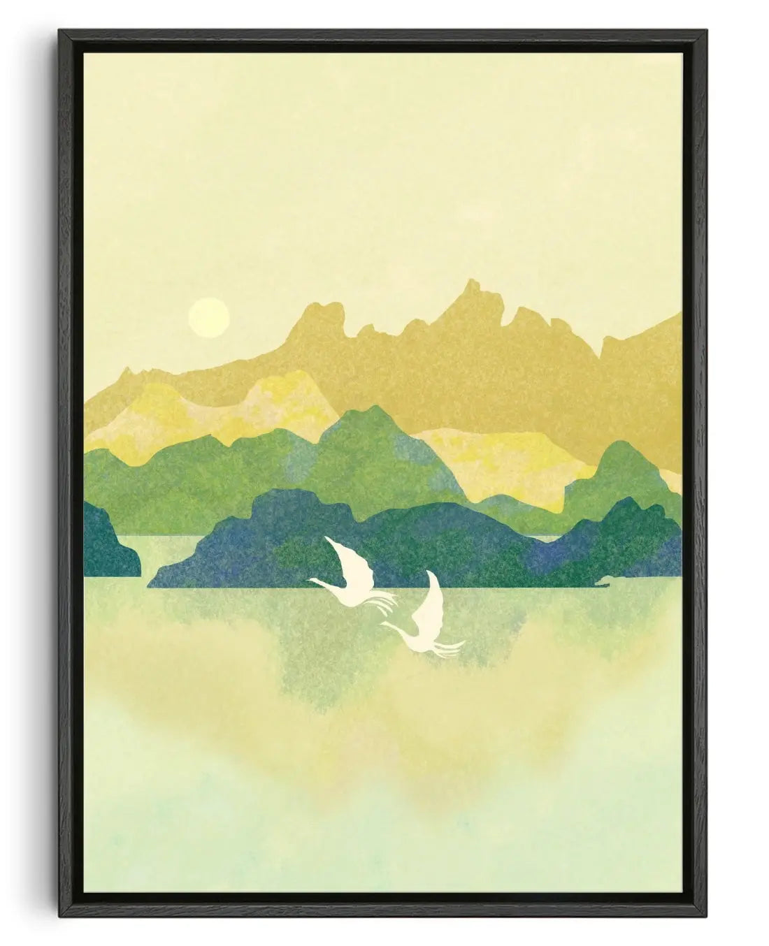 Walthamstow Wetlands contemporary wall art print by Lily Kong - sold by DROOL