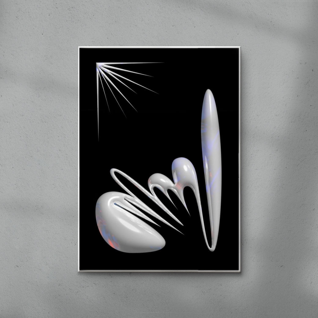 Four Twenty contemporary wall art print by Kim Van Vuuren - sold by DROOL