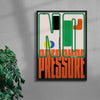 No Pressure contemporary wall art print by Sheyi Adebayo - sold by DROOL