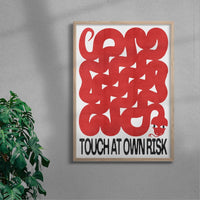 Thumbnail for Touch At Own Risk contemporary wall art print by Alexander Khabbazi - sold by DROOL