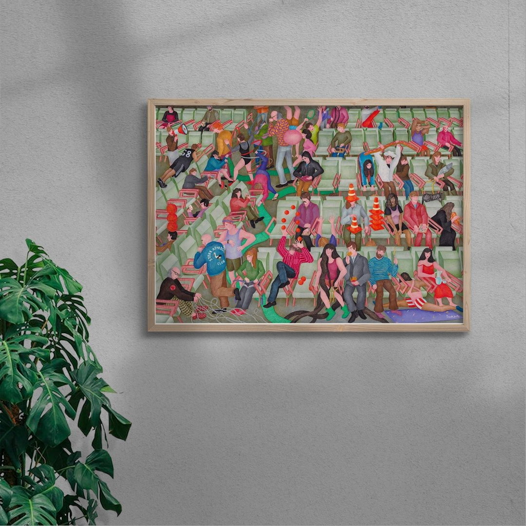 World Records' Waiting Room contemporary wall art print by Daukantė - sold by DROOL