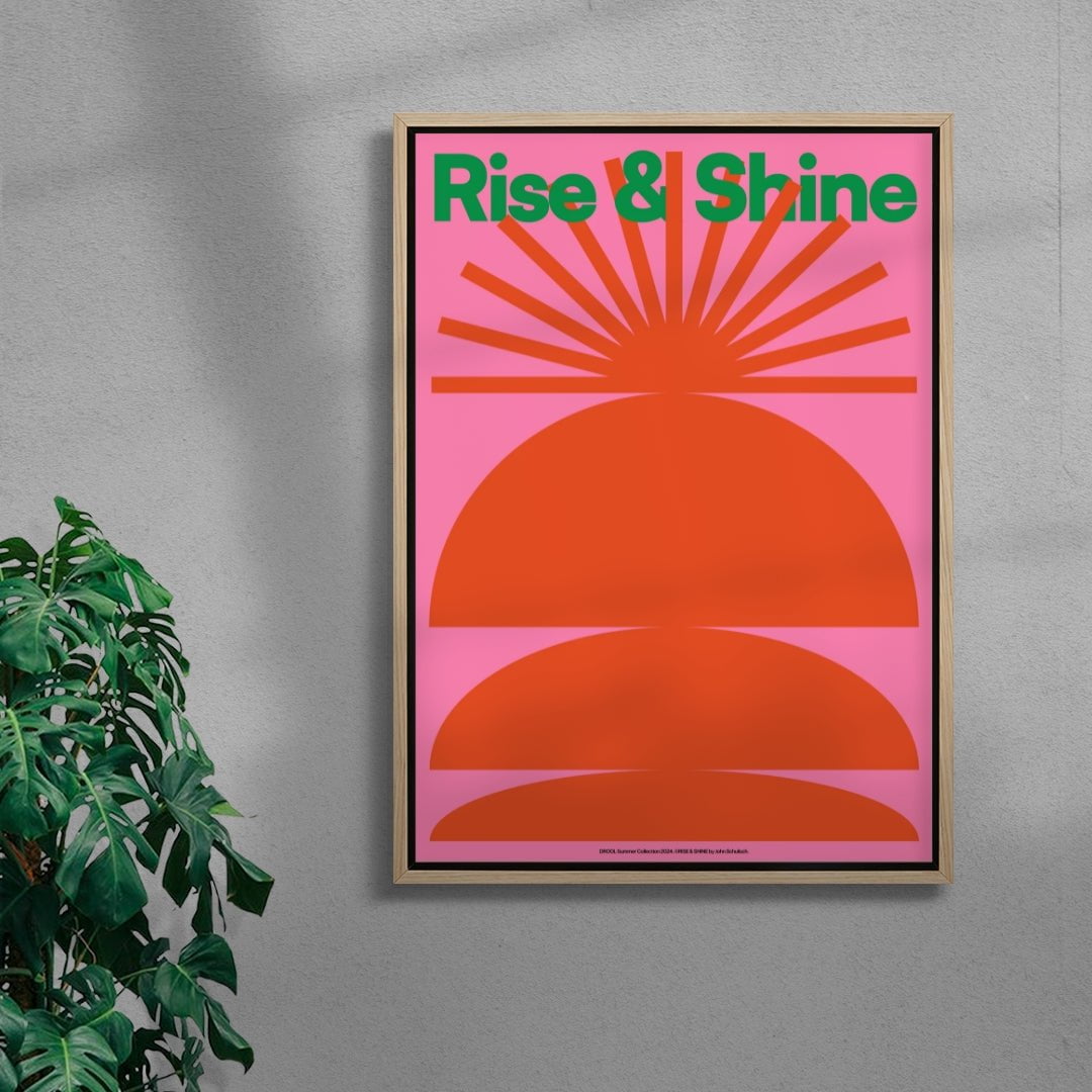 Rise & Shine contemporary wall art print by John Schulisch - sold by DROOL