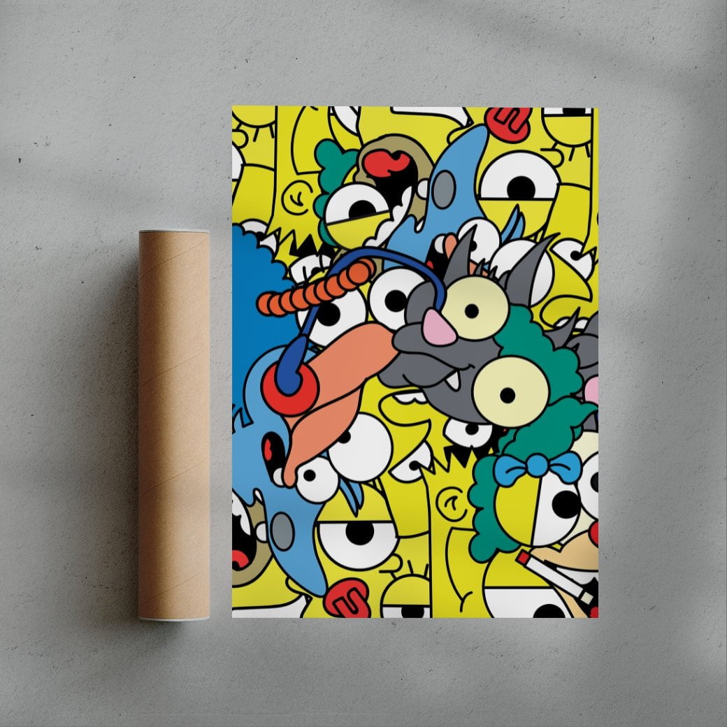 Simpson Megamixed contemporary wall art print by Ignorance1 - sold by DROOL