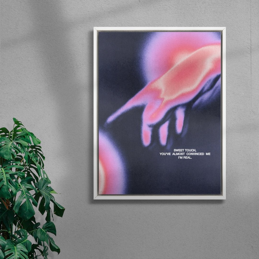 Touch contemporary wall art print by Antoine Paikert - sold by DROOL