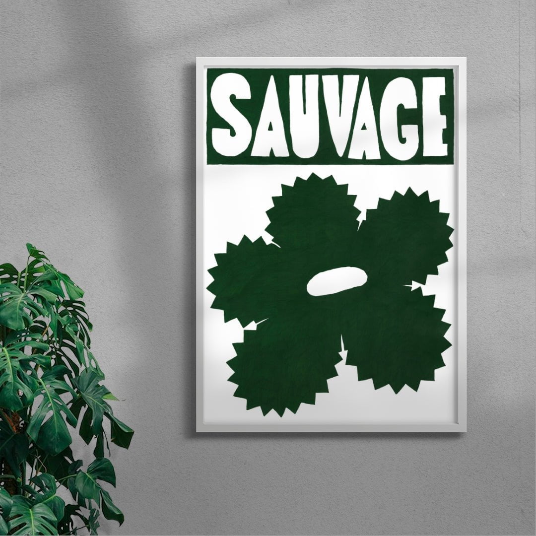 Sauvage contemporary wall art print by Sara Cristina Moser - sold by DROOL
