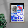 Alive contemporary wall art print by Morgan Hislop - sold by DROOL