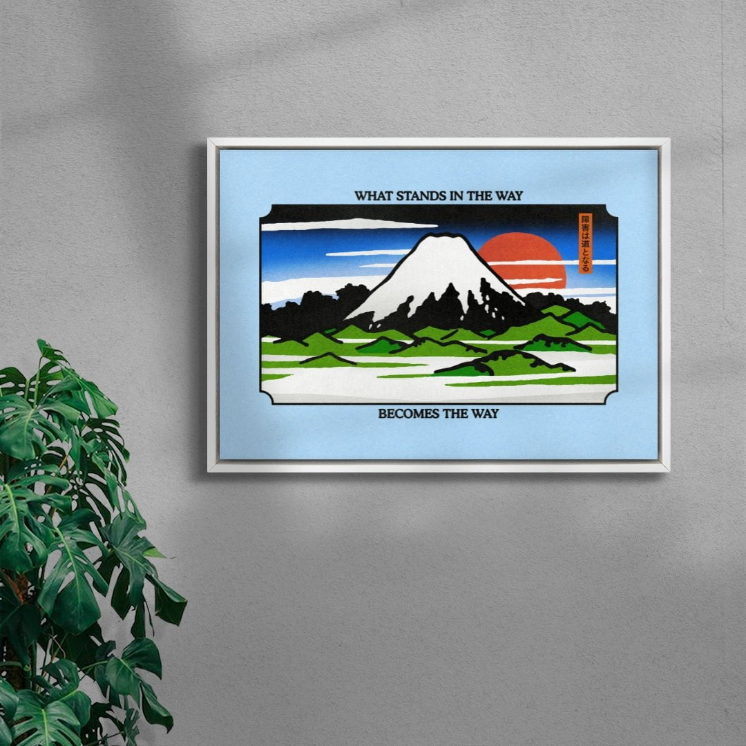 What Stands in the Way contemporary wall art print by Othman Zougam - sold by DROOL