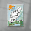 Vulture Watching contemporary wall art print by Caitlin Flood-Molyneux - sold by DROOL