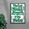 Twist_turn contemporary wall art print by Jorge Santos - sold by DROOL