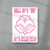 Eat Ass contemporary wall art print by Eric Schwarz - sold by DROOL