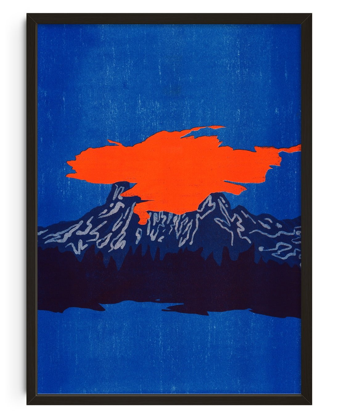 Volcano contemporary wall art print by Lily Kong - sold by DROOL