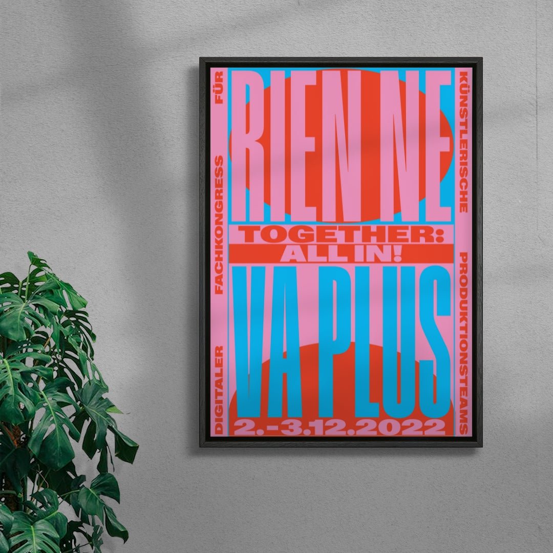 Rien ne va plus contemporary wall art print by Sara Cristina Moser - sold by DROOL
