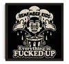Everything Is Fucked Up contemporary wall art print by Laserblazt - sold by DROOL