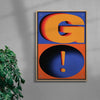 GO! contemporary wall art print by Sheyi Adebayo - sold by DROOL