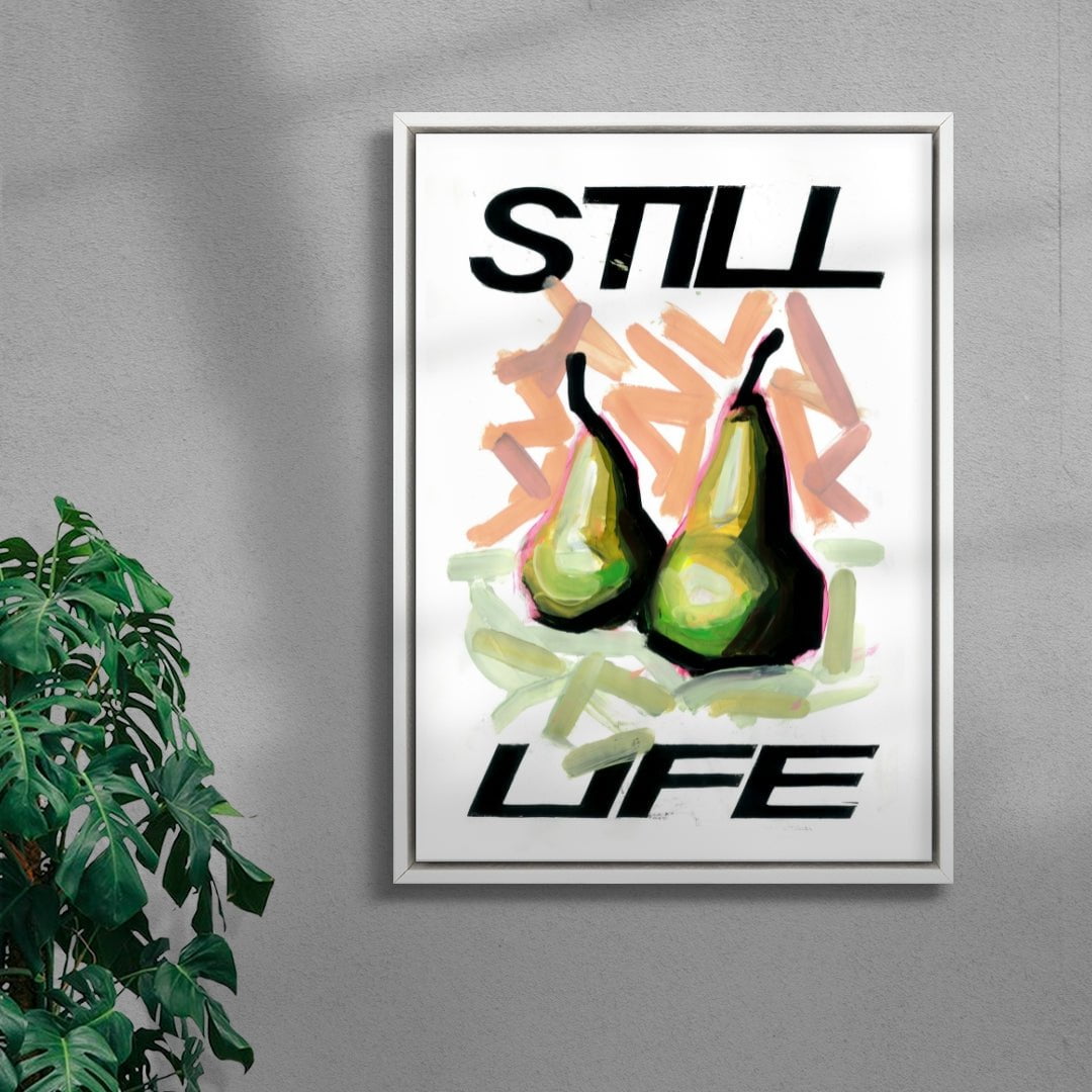 Pear Life contemporary canvas art print by 3WillyT - sold by DROOL