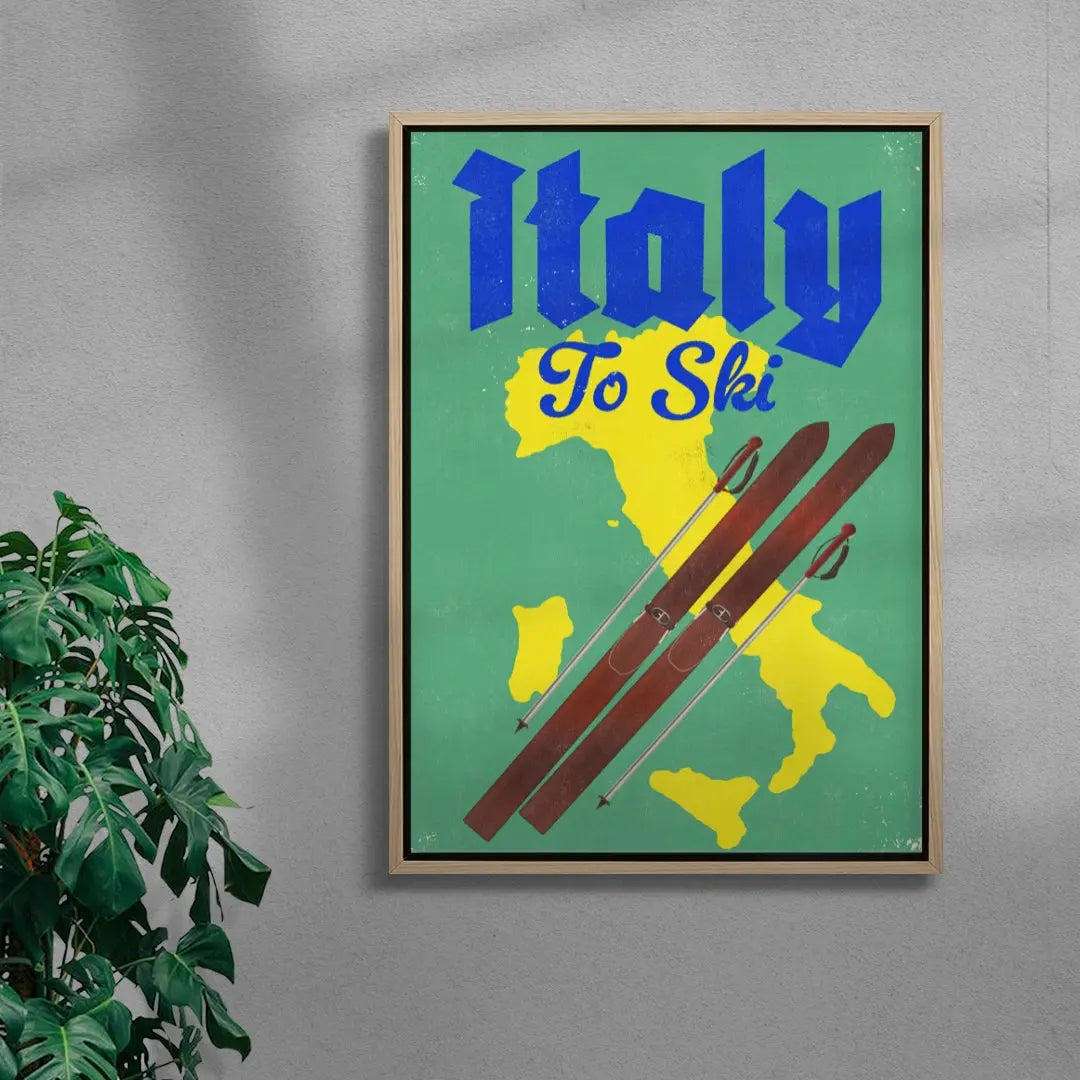 Italy Ski Travel Map