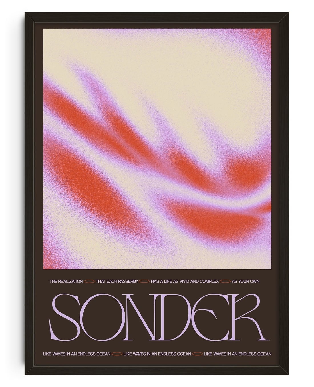 Sonder contemporary wall art print by Coveposter - sold by DROOL