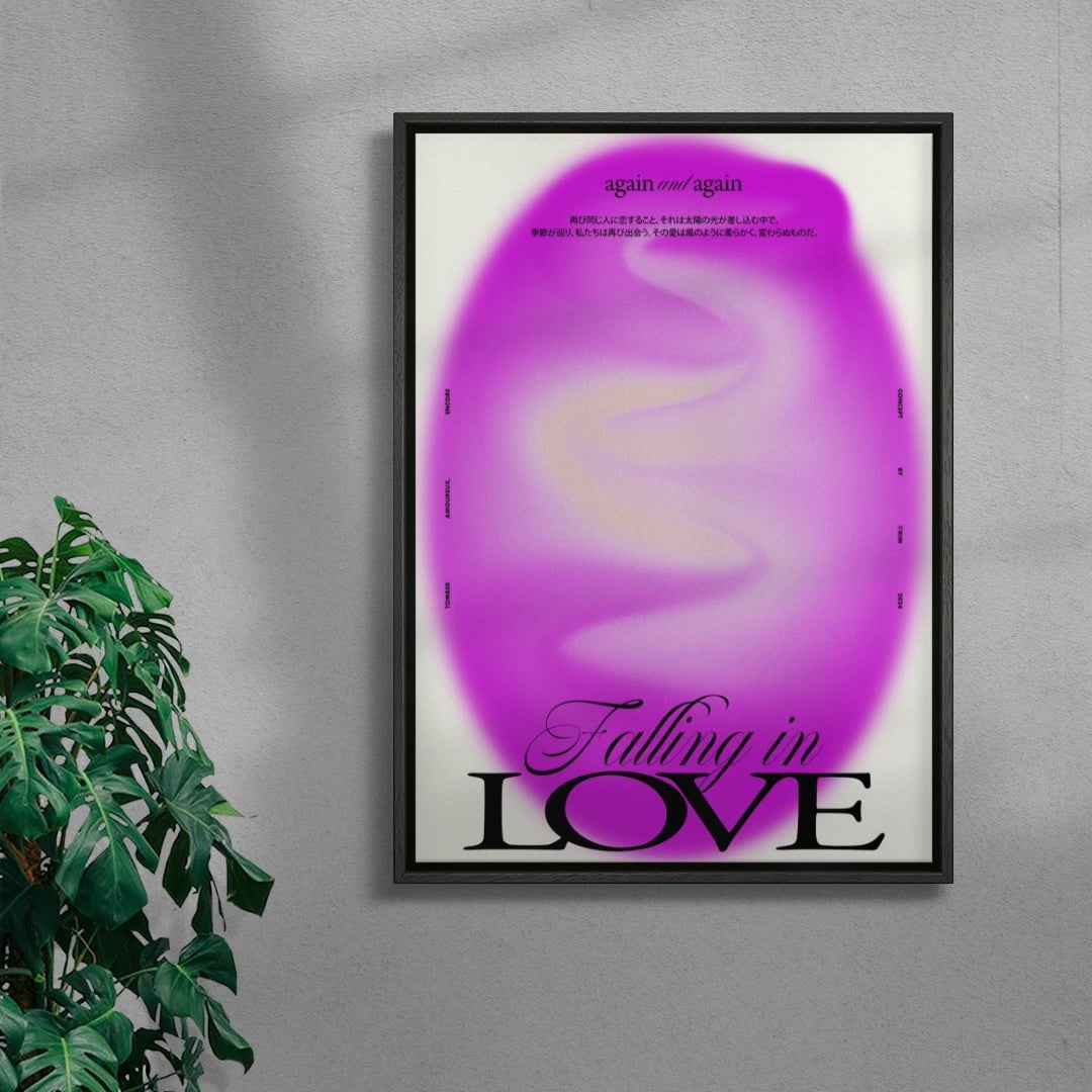 Falling in Love contemporary wall art print by RIM Atelier - sold by DROOL